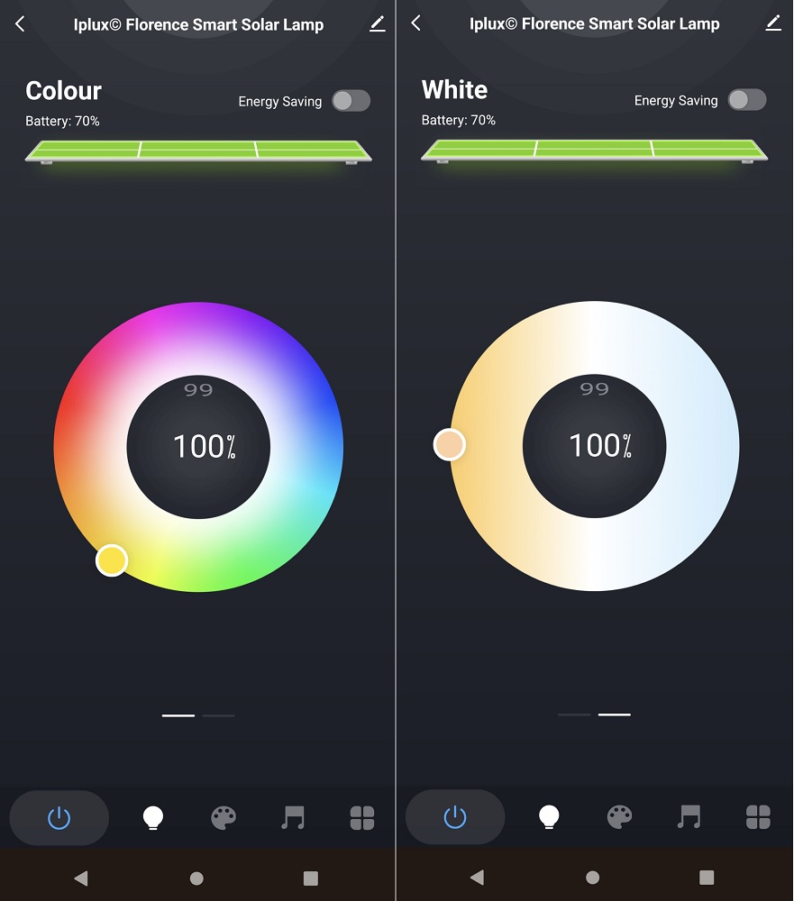 Iplux Florence Smart Solar Lamp App impressie 1 1000p